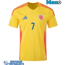 Colombia Luis Diaz #7 Replica Home Shirt Copa America 2024 Short Sleeve